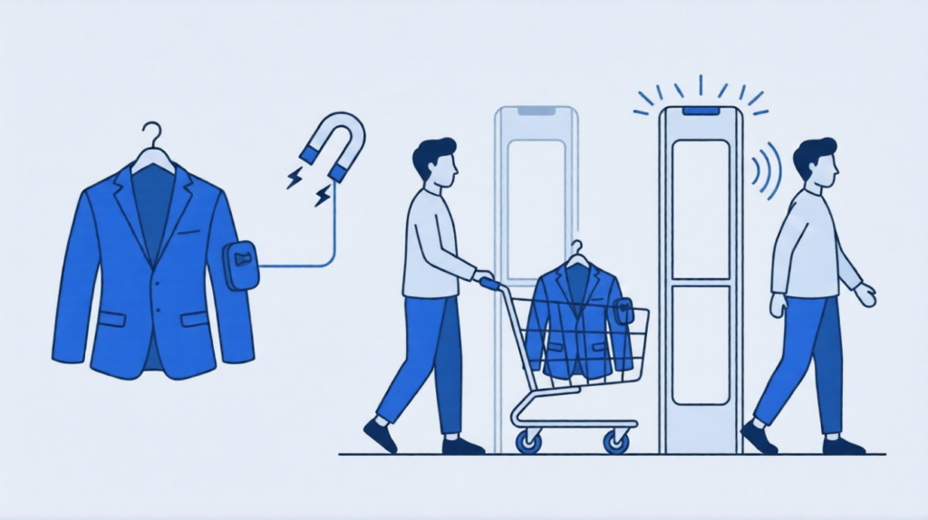 دزدگیر لباس چگونه کار می‌کند؟